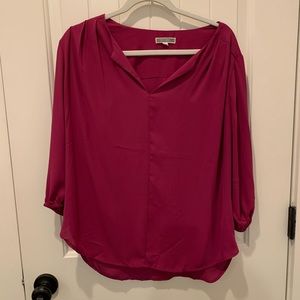 Pleione Flowy Magenta Blouse